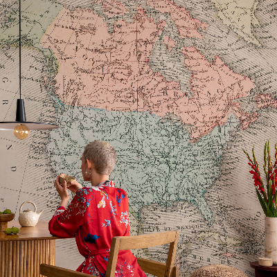 Fototapeta na ścianę Fototapeta na ścianę Historyczna mapa