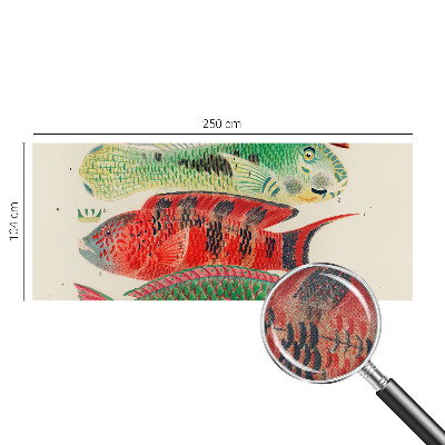 Fototapeta samoprzylepna do sypialni z motywem egzotycznych ryb