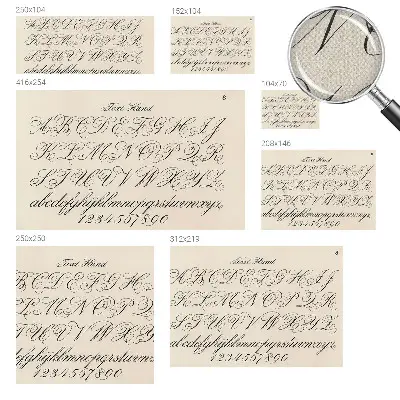 Dekoracyjna fototapeta na ścianę z motywem pisma kaligraficznego