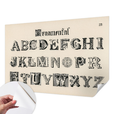 Fototapeta na ścianę z dekoracyjnymi literami