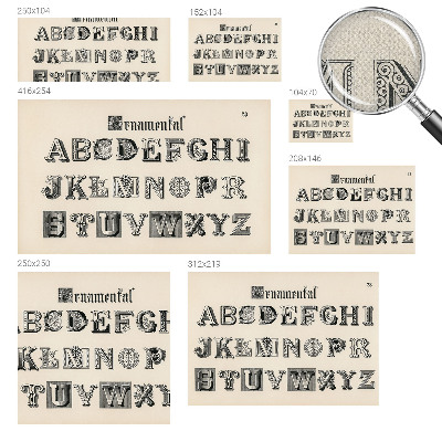 Fototapeta na ścianę z dekoracyjnymi literami