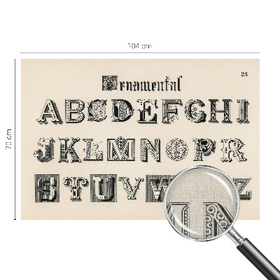Fototapeta na ścianę z dekoracyjnymi literami