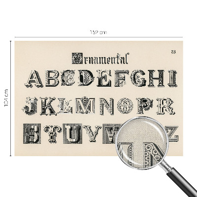 Fototapeta na ścianę z dekoracyjnymi literami