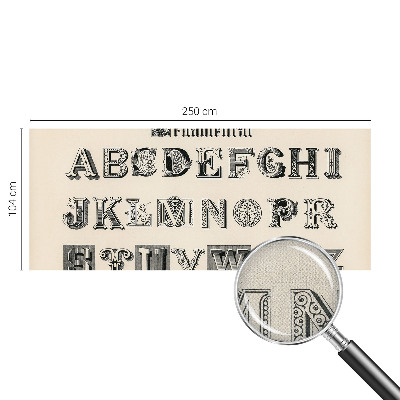 Fototapeta na ścianę z dekoracyjnymi literami