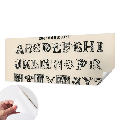 Fototapeta na ścianę z dekoracyjnymi literami