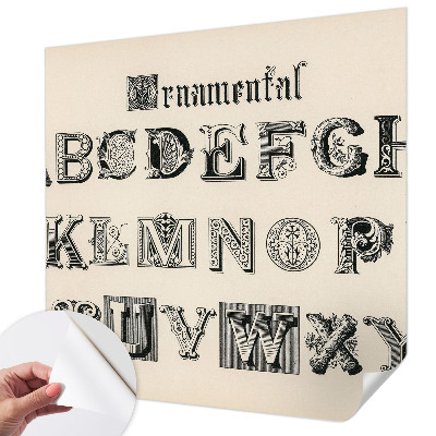 Fototapeta na ścianę z dekoracyjnymi literami