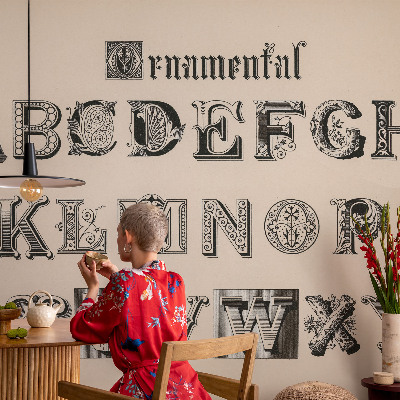 Fototapeta na ścianę z dekoracyjnymi literami