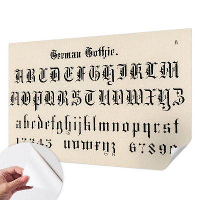 Tapeta fotograficzna Gotyckie litery