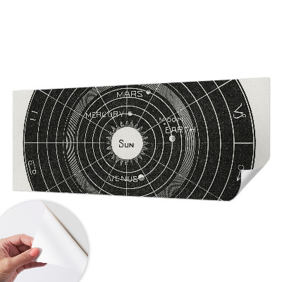 Dekoracyjna fototapeta na ścianę z motywem kosmicznego diagramu