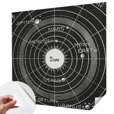Dekoracyjna fototapeta na ścianę z motywem kosmicznego diagramu
