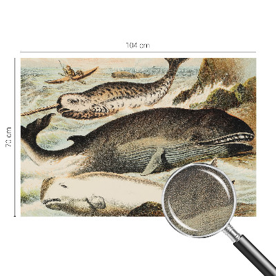 Fototapeta samoprzylepna do sypialni z motywem morskich olbrzymów