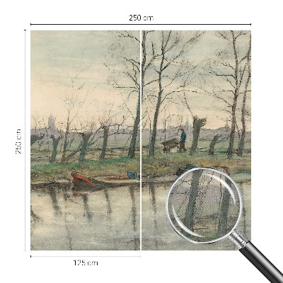 Tapeta fotograficzna z motywem zimowego krajobrazu