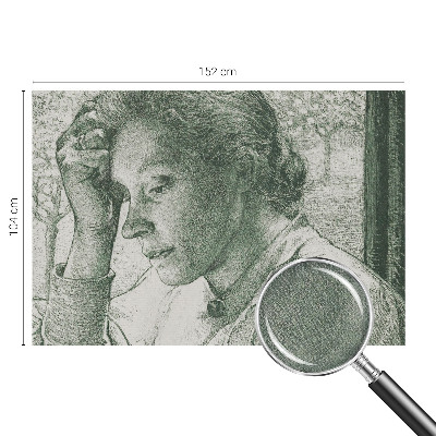 Tapeta fotograficzna samoprzylepna z motywem refleksyjnej kobiety