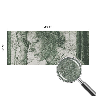 Tapeta fotograficzna samoprzylepna z motywem refleksyjnej kobiety