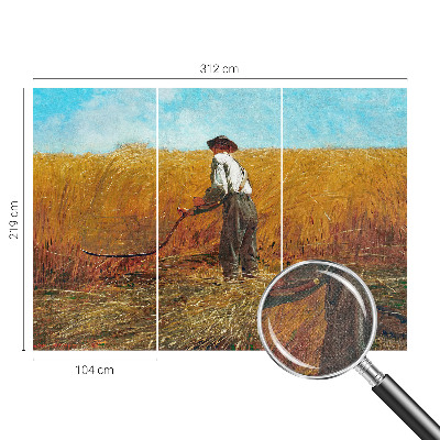 Fototapeta samoprzylepna do sypialni z motywem żniw w świetle słońca