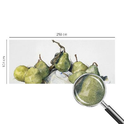 Fototapeta samoprzylepna z nadrukiem z akwarelowym motywem gruszek