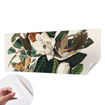 Fototapeta na ścianę z motywem ptaków i magnolii