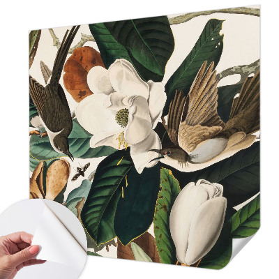 Fototapeta na ścianę z motywem ptaków i magnolii