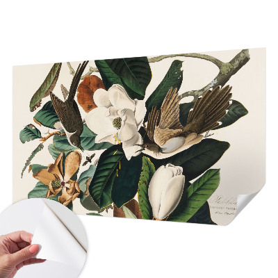 Fototapeta na ścianę z motywem ptaków i magnolii