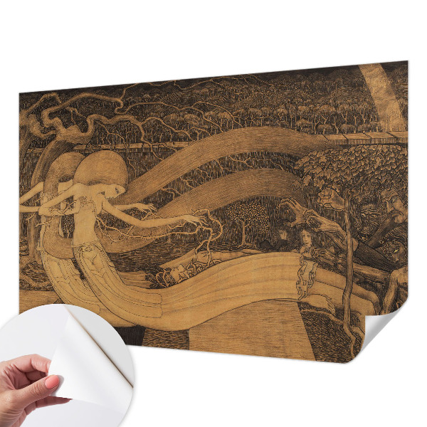 Tapeta fotograficzna samoprzylepna z motywem surrealistycznych postaci