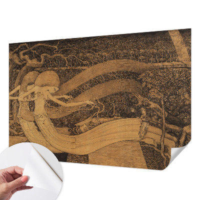 Tapeta fotograficzna samoprzylepna z motywem surrealistycznych postaci