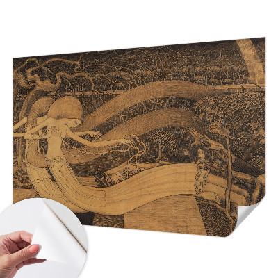Tapeta fotograficzna samoprzylepna z motywem surrealistycznych postaci
