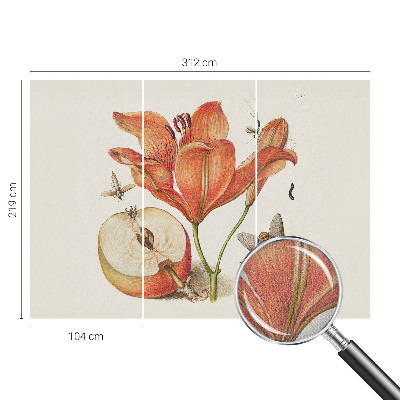 Fototapeta na ścianę z botaniczną ilustracją