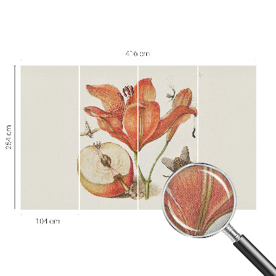 Fototapeta na ścianę z botaniczną ilustracją