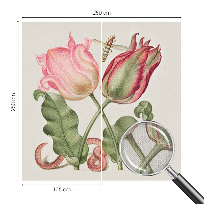 Fototapeta samoprzylepna z nadrukiem z motywem tulipanów