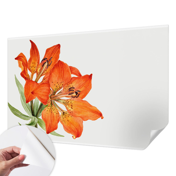 Tapeta fotograficzna samoprzylepna z motywem pomarańczowej lilii