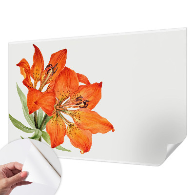 Tapeta fotograficzna samoprzylepna z motywem pomarańczowej lilii