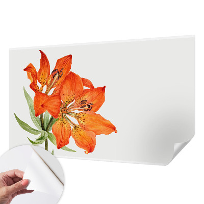 Tapeta fotograficzna samoprzylepna z motywem pomarańczowej lilii