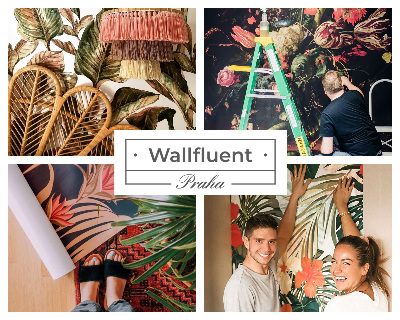 Fototapeta samoprzylepna do sypialni z kwiatowym wzorem