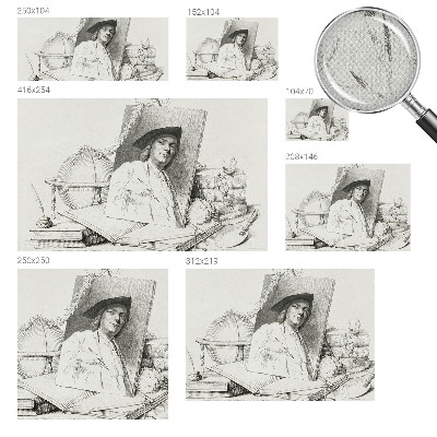 Tapeta fotograficzna samoprzylepna z artystycznym portretem