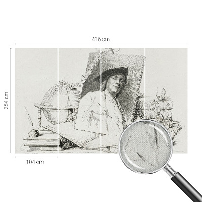 Tapeta fotograficzna samoprzylepna z artystycznym portretem