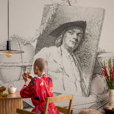 Tapeta fotograficzna samoprzylepna z artystycznym portretem