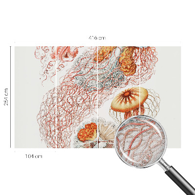 Fototapeta samoprzylepna do sypialni z motywem fantazyjnych meduz