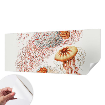 Fototapeta samoprzylepna do sypialni z motywem fantazyjnych meduz