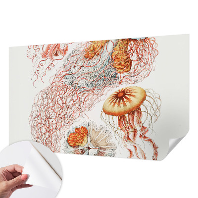 Fototapeta samoprzylepna do sypialni z motywem fantazyjnych meduz