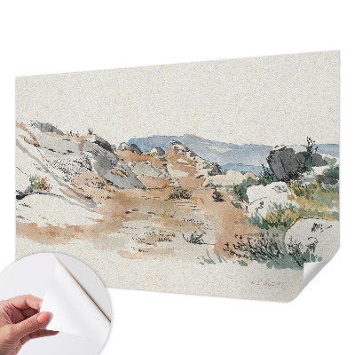 Nowoczesna fototapeta do salonu Krajobraz skalny