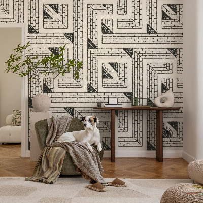 Fototapeta na ścianę z motywem ceglanego labiryntu