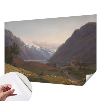 Fototapeta samoprzylepna do sypialni z motywem górskiej panoramy
