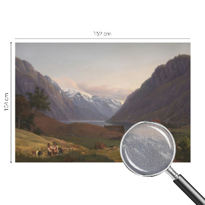 Fototapeta samoprzylepna do sypialni z motywem górskiej panoramy