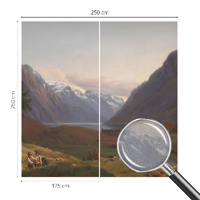 Fototapeta samoprzylepna do sypialni z motywem górskiej panoramy