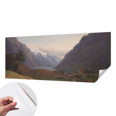 Fototapeta samoprzylepna do sypialni z motywem górskiej panoramy