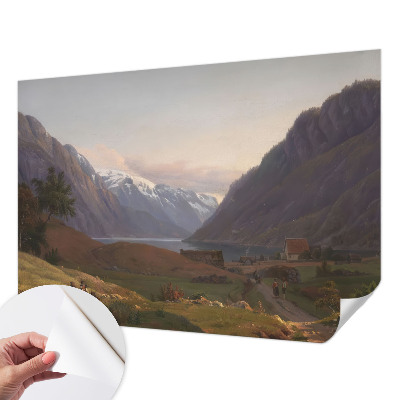 Fototapeta samoprzylepna do sypialni z motywem górskiej panoramy