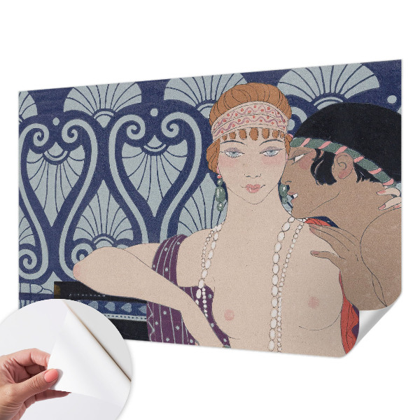 Fototapeta samoprzylepna z nadrukiem z motywem artystycznej pary