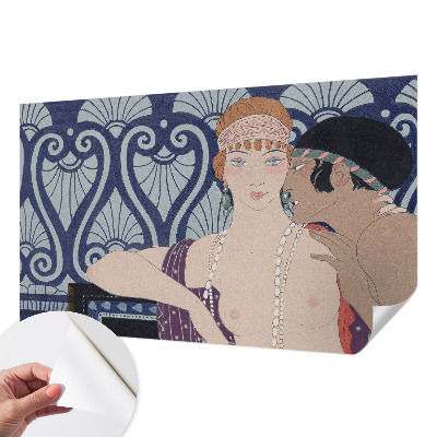 Fototapeta samoprzylepna z nadrukiem z motywem artystycznej pary