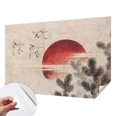 Nowoczesna fototapeta do salonu Leśny wschód