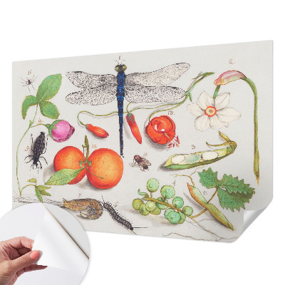 Tapeta fotograficzna samoprzylepna z motywem przyrodniczej ilustracji